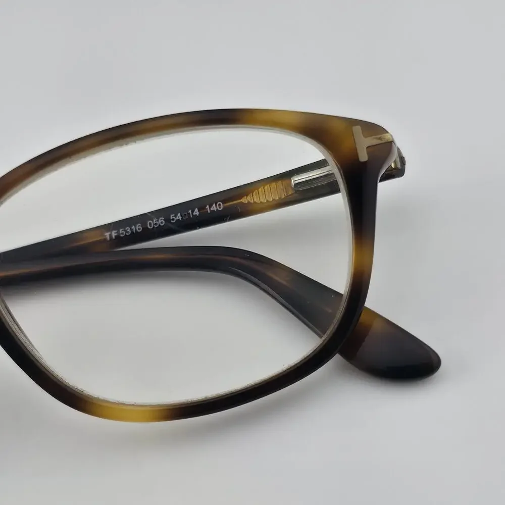 Tom Ford TF5316 056 54-14 Eyeglasses Frames Brown Havana Italy w/ Case Read Desc